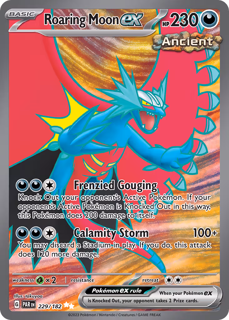 Roaring Moon ex 229/182 Pokemon card
