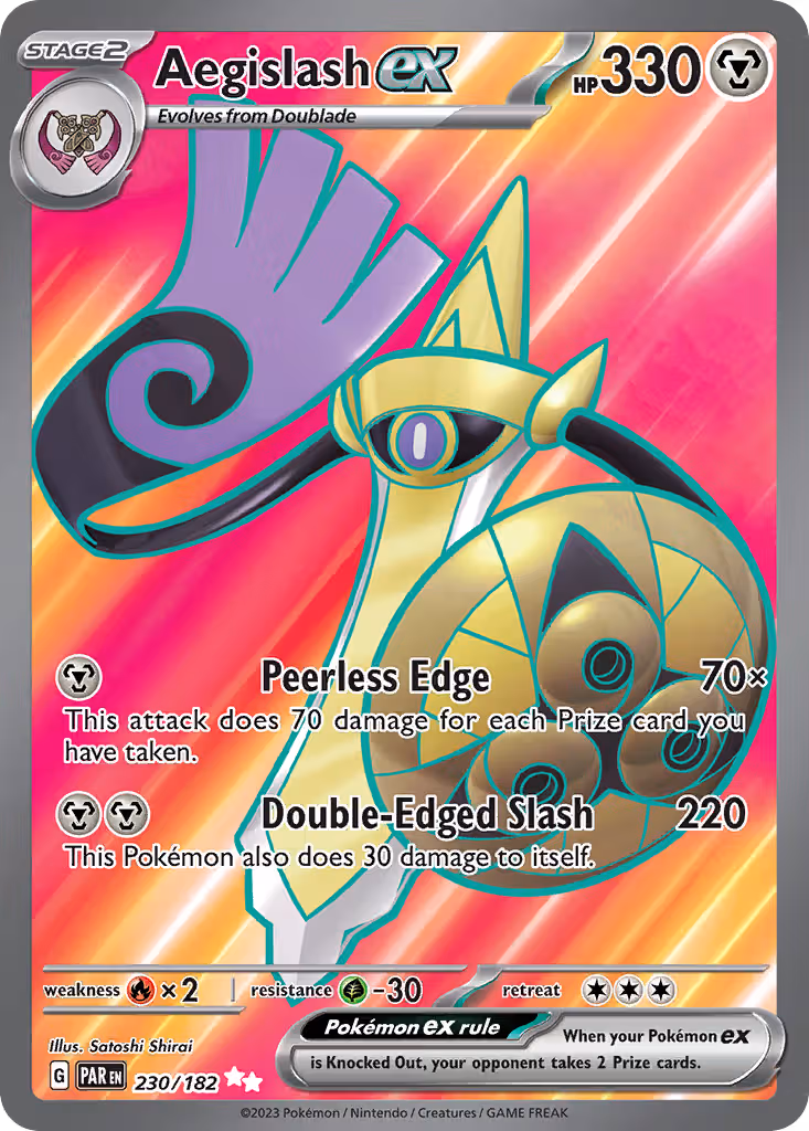 Aegislash ex 230/182 Pokemon card