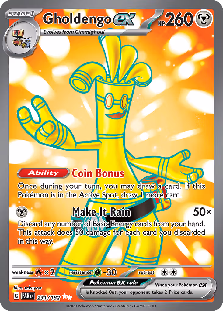 Gholdengo ex 231/182 Pokemon card
