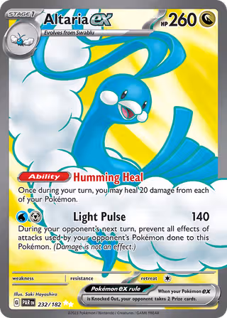 Altaria ex 232/182 Pokemon card