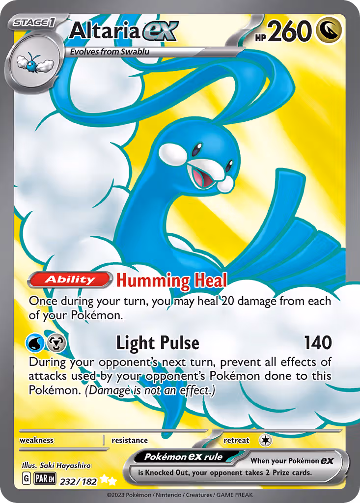 Altaria ex 232/182 Pokemon card