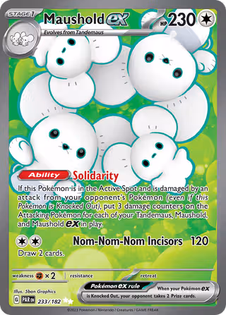 Maushold ex 233/182 Pokemon card