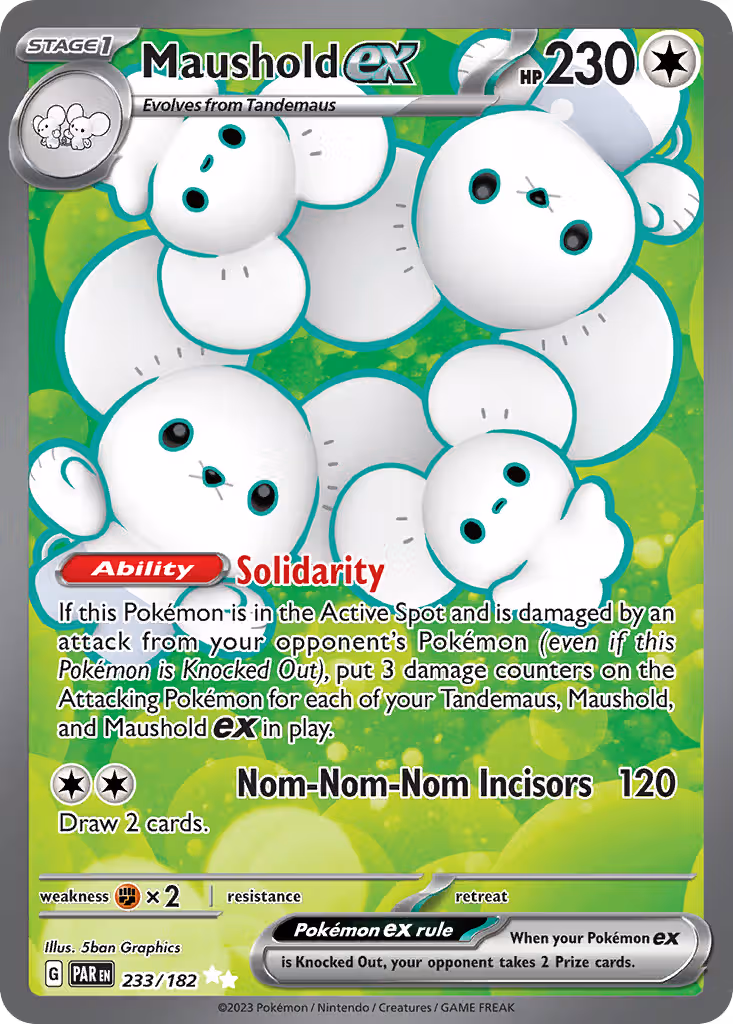 Maushold ex 233/182 Pokemon card