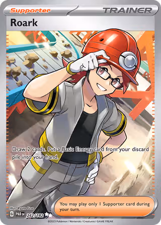 Roark 242/182 Pokemon card
