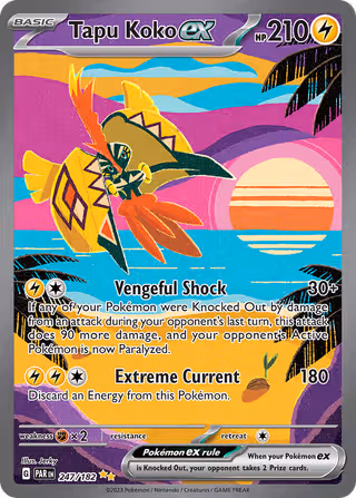 Tapu Koko ex 247/182 Pokemon card