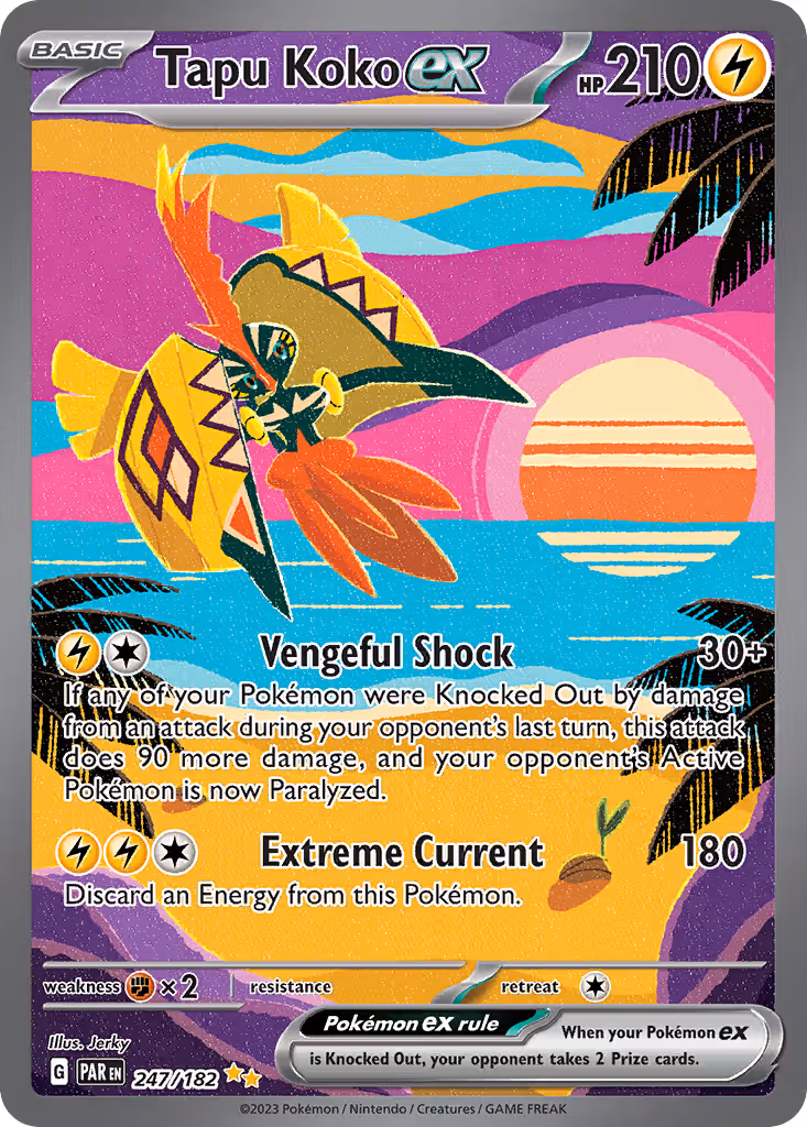Tapu Koko ex 247/182 Pokemon card