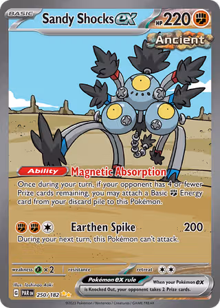 Sandy Shocks ex 250/182 Pokemon card