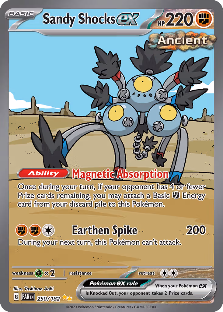 Sandy Shocks ex 250/182 Pokemon card