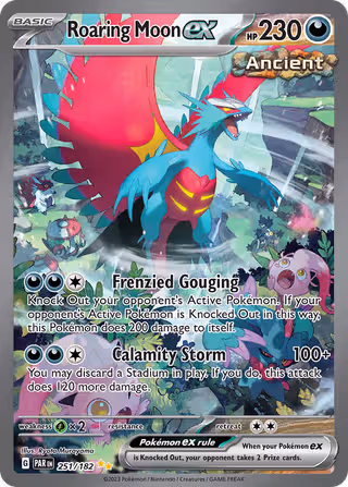 Roaring Moon ex 251/182 Pokemon card