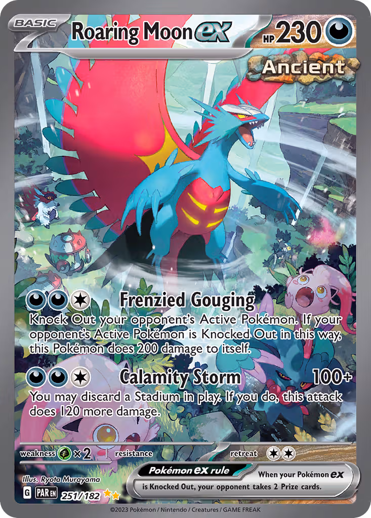 Roaring Moon ex 251/182 Pokemon card