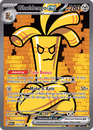 Gholdengo ex 252/182 Pokemon card