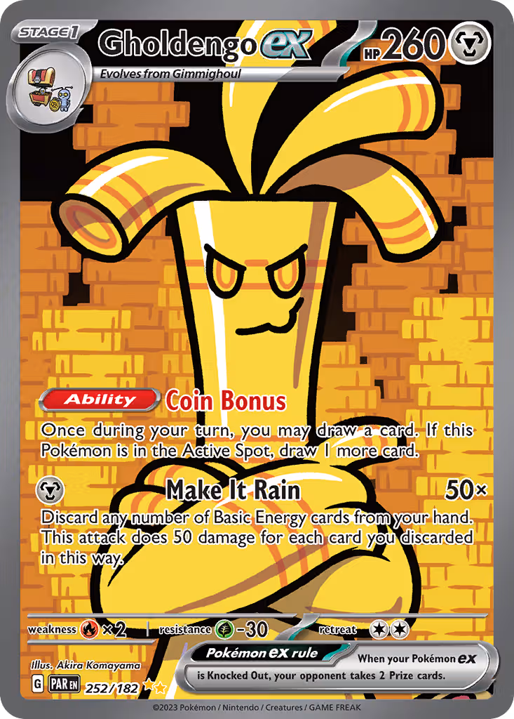 Gholdengo ex 252/182 Pokemon card