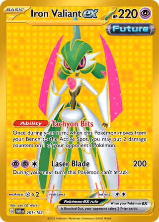 Iron Valiant ex 261/182 Pokemon card