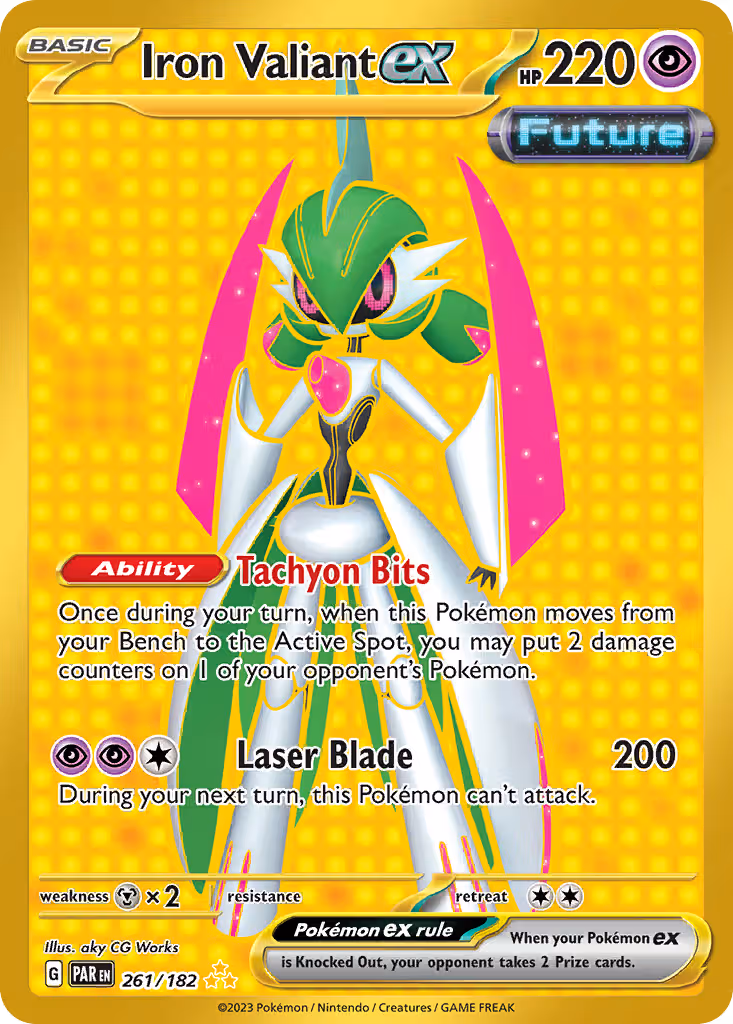 Iron Valiant ex 261/182 Pokemon card