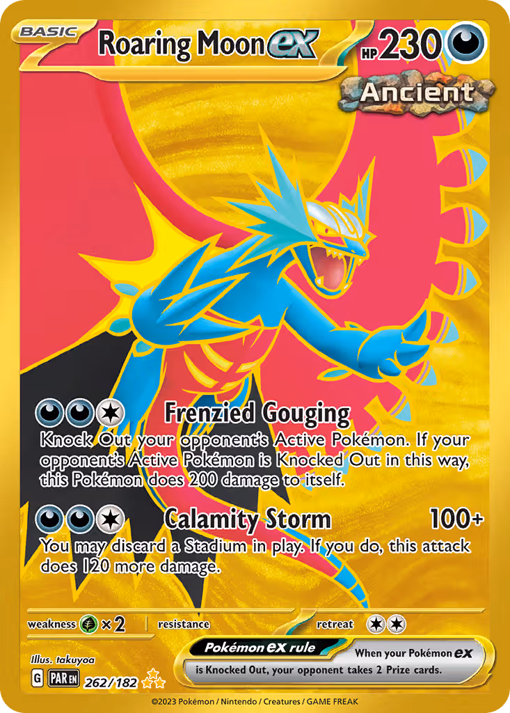 Roaring Moon ex 262/182 Pokemon card