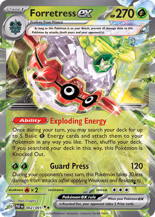 Forretress ex 2/91 Pokemon card