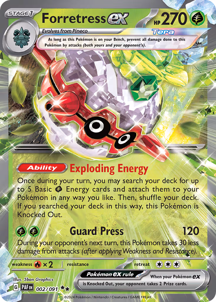 Forretress ex 2/91 Pokemon card