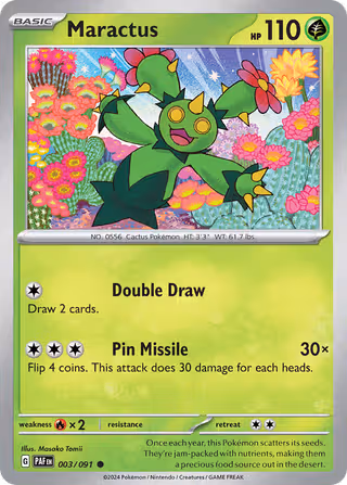 Maractus 3/91 Pokemon card