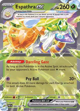 Espathra ex 6/91 Pokemon card