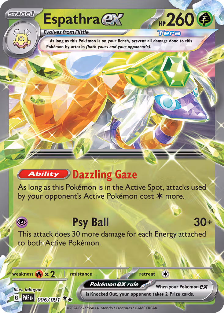 Espathra ex 6/91 Pokemon card