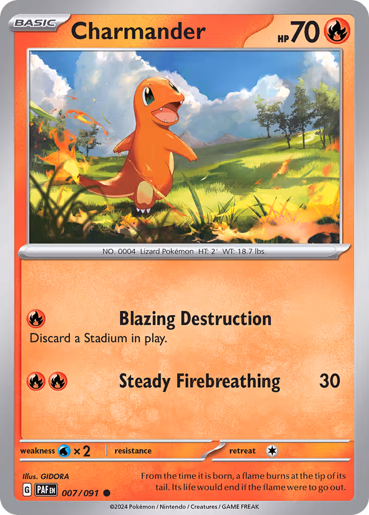 Charmander 7/91 Pokemon card