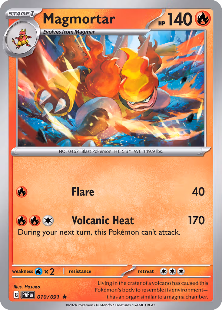 Magmortar 10/91 Pokemon card