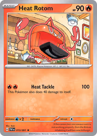 Heat Rotom 13/91 Pokemon card