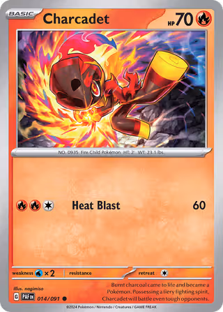 Charcadet 14/91 Pokemon card