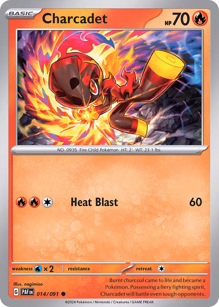 Charcadet 14/91 Pokemon card