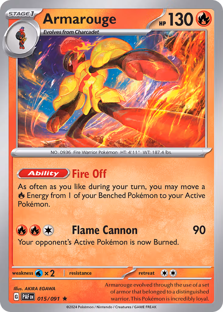 Armarouge 15/91 Pokemon card