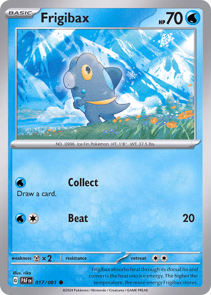 Frigibax 17/91 Pokemon card