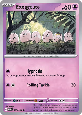 Exeggcute 23/91 Pokemon card