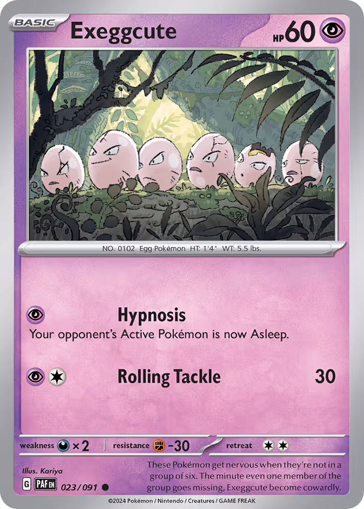Exeggcute 23/91 Pokemon card