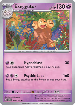 Exeggutor 24/91 Pokemon card