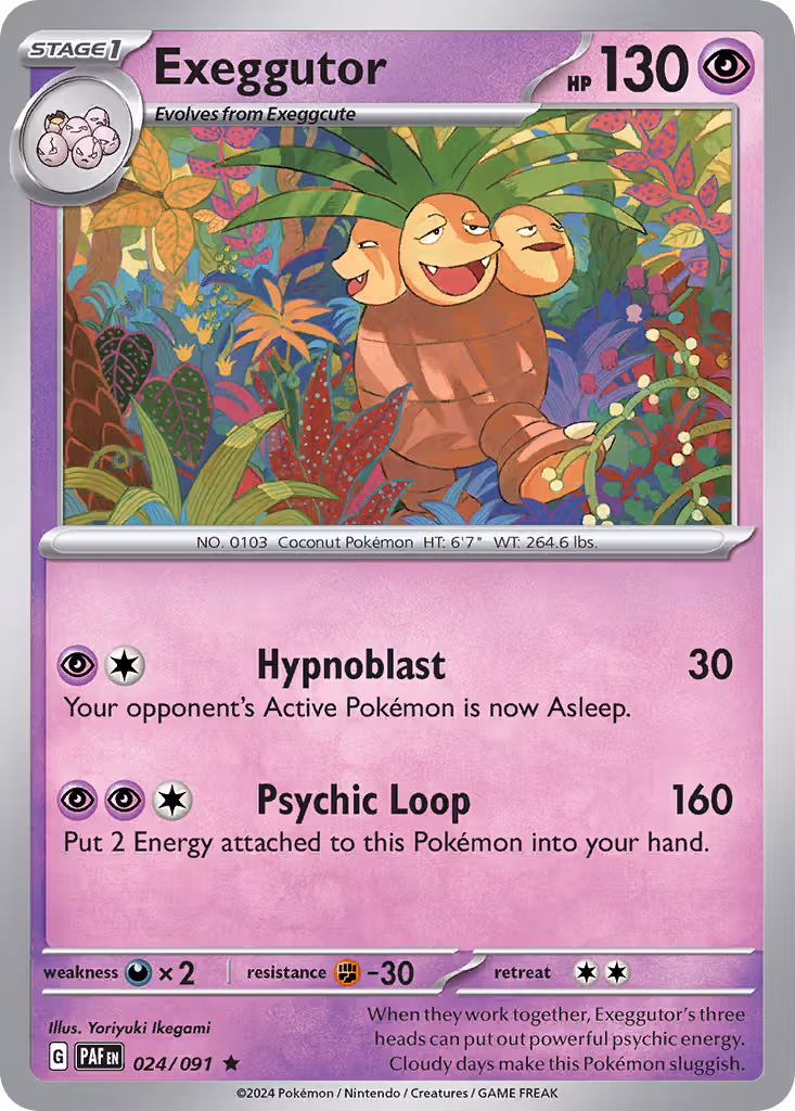 Exeggutor 24/91 Pokemon card