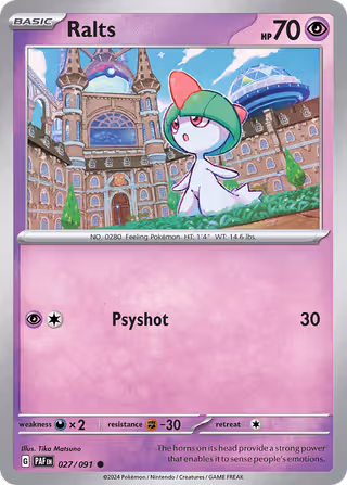 Ralts 27/91 Pokemon card