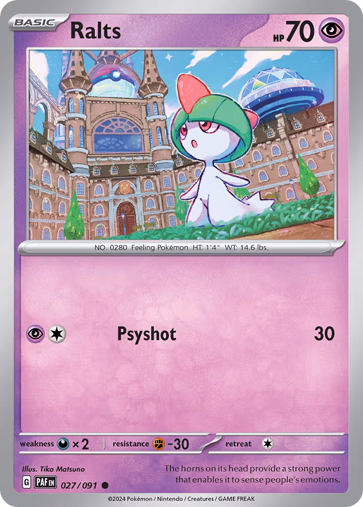 Ralts 27/91 Pokemon card