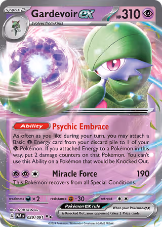 Gardevoir ex 29/91 Pokemon card