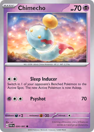 Chimecho 30/91 Pokemon card