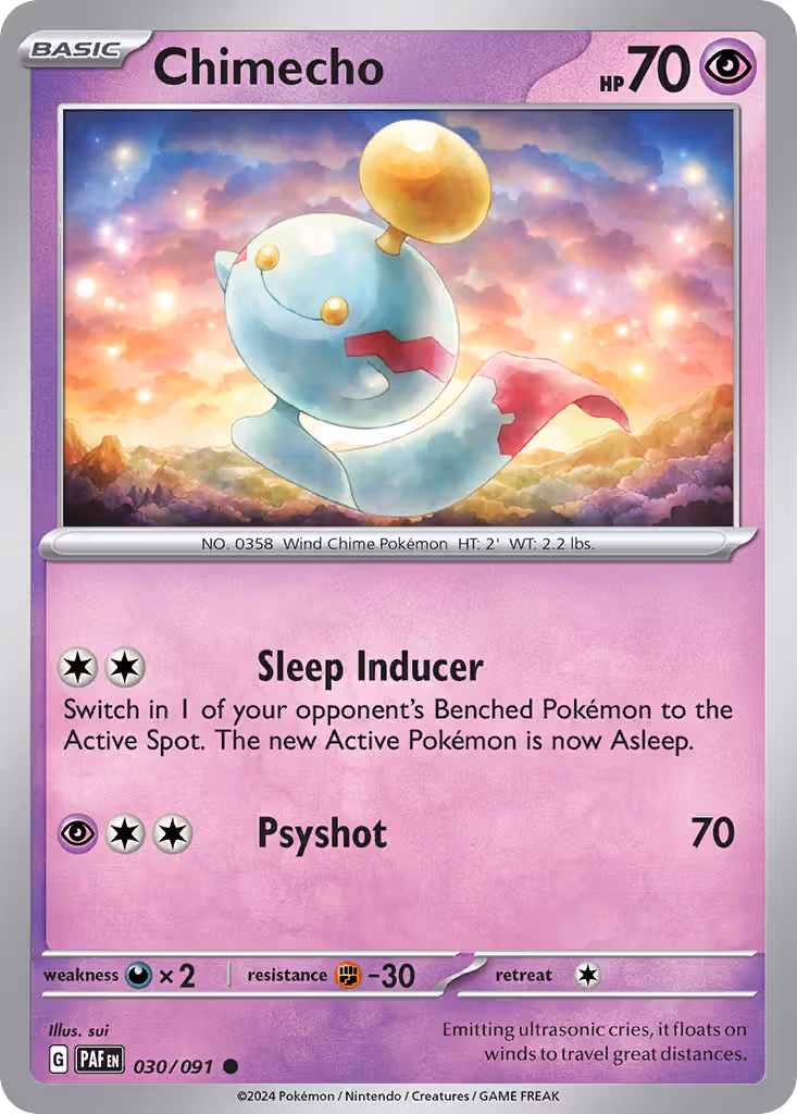 Chimecho 30/91 Pokemon card