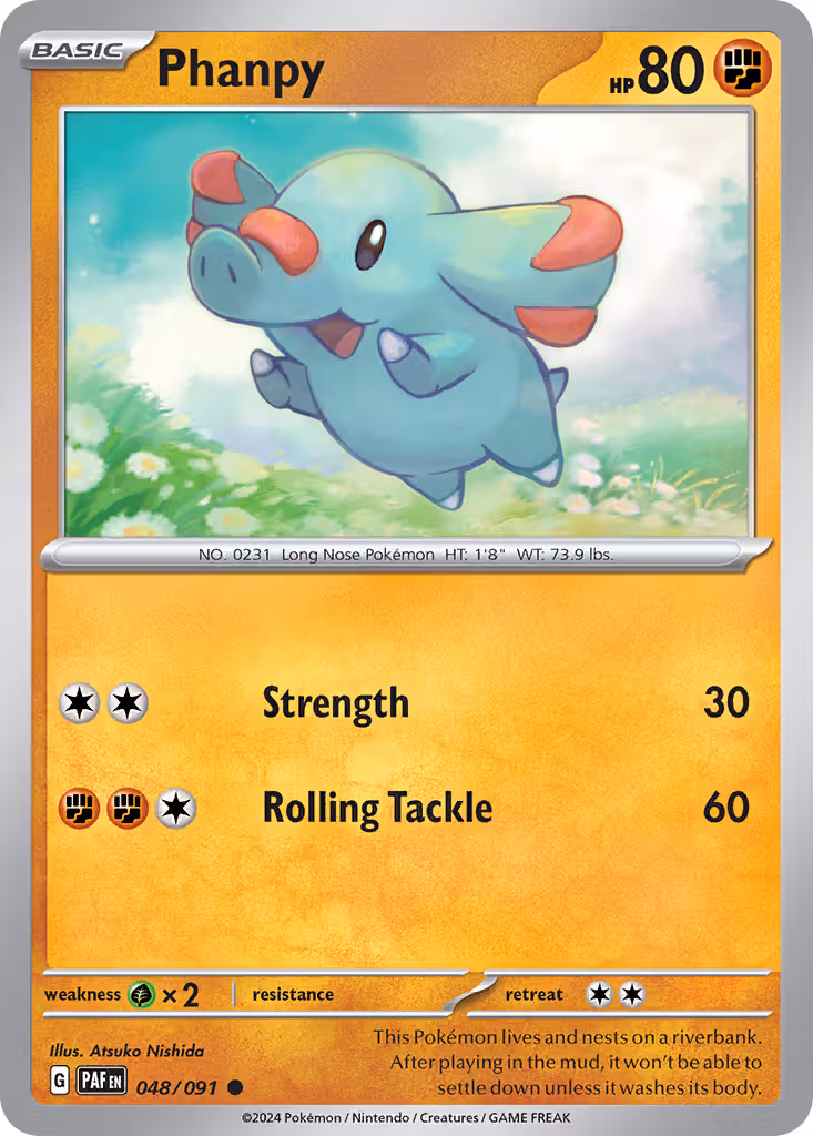 Phanpy 48/91 Pokemon card