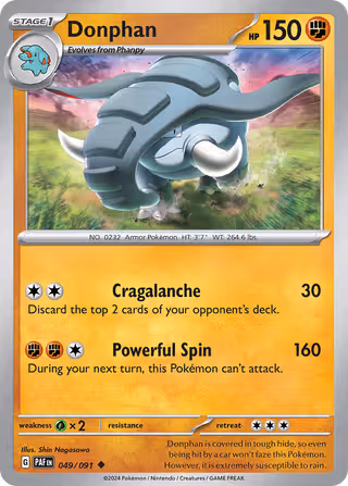 Donphan 49/91 Pokemon card