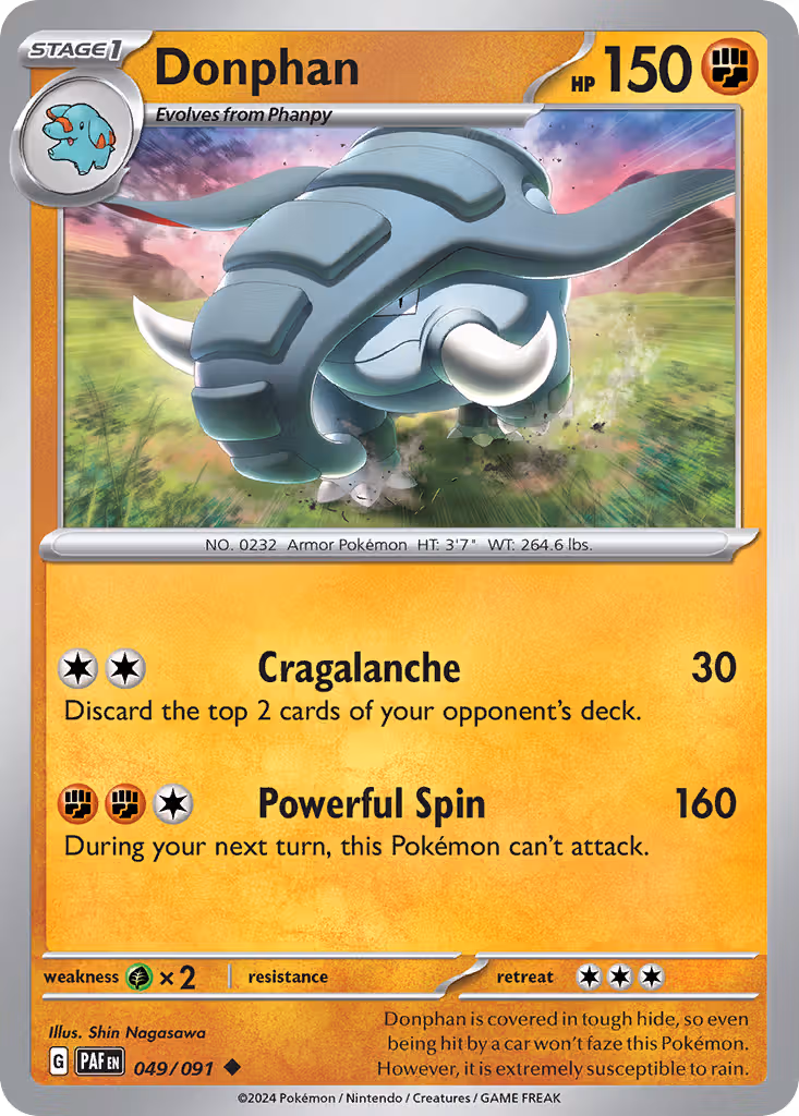 Donphan 49/91 Pokemon card