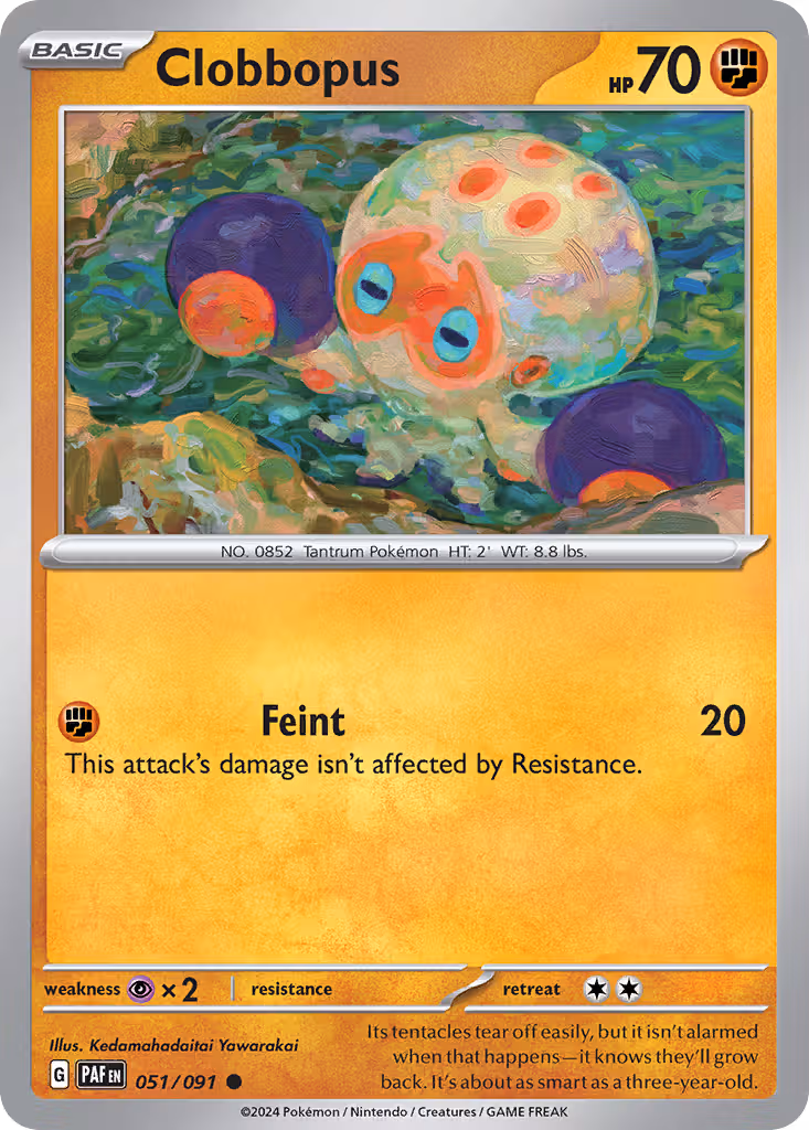 Clobbopus 51/91 Pokemon card