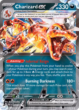 Charizard ex 54/91 Pokemon card