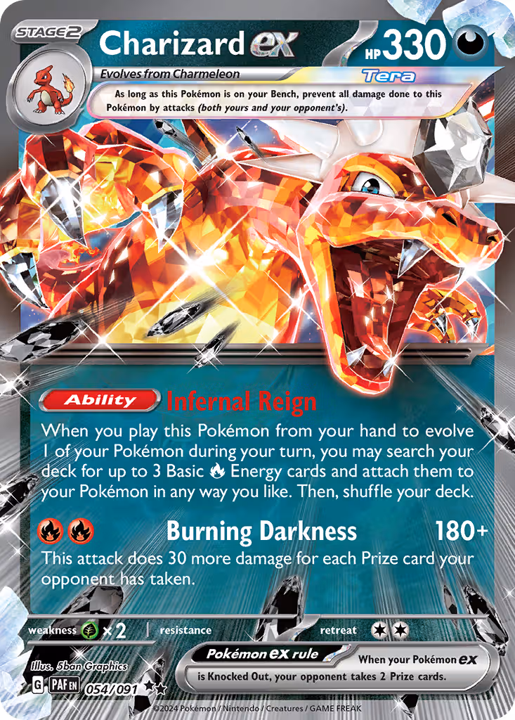 Charizard ex 54/91 Pokemon card