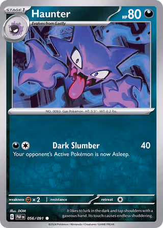 Haunter 56/91 Pokemon card