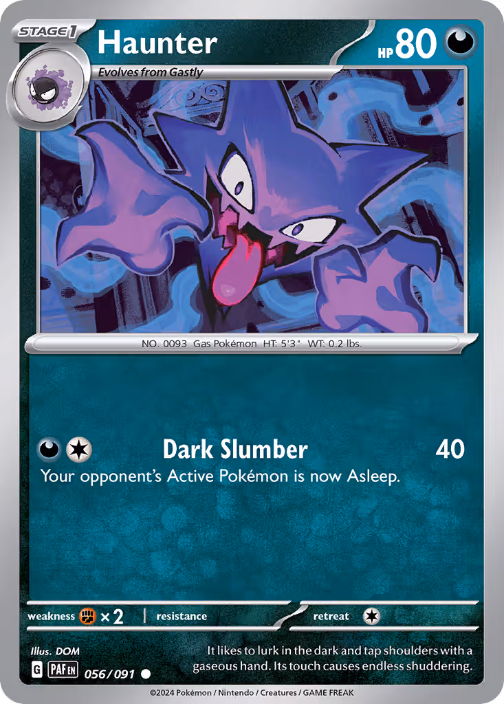 Haunter 56/91 Pokemon card