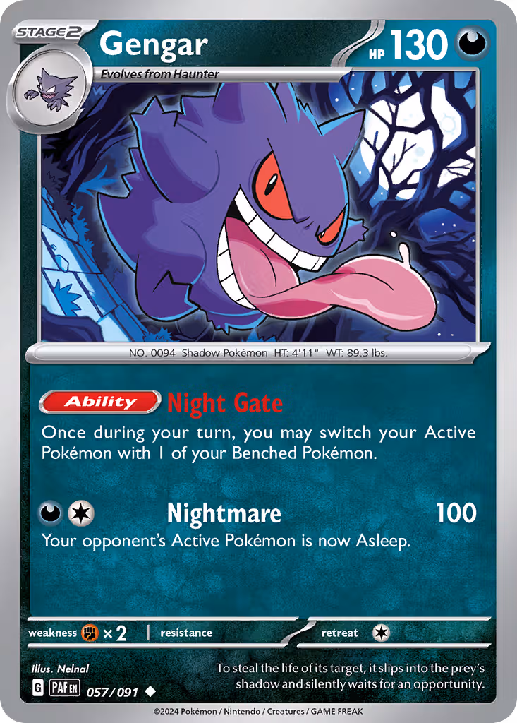 Gengar 57/91 Pokemon card