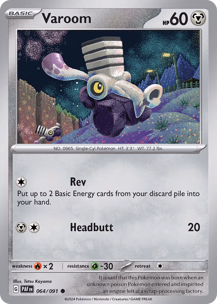 Varoom 64/91 Pokemon card